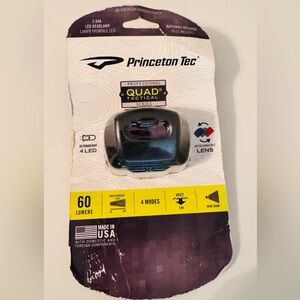 Princeton Tec Quad Tactical Headlamp, NWT